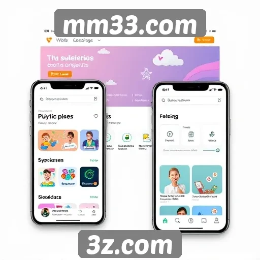 Interface do mm33.com é otimizada para dispositivos móveis